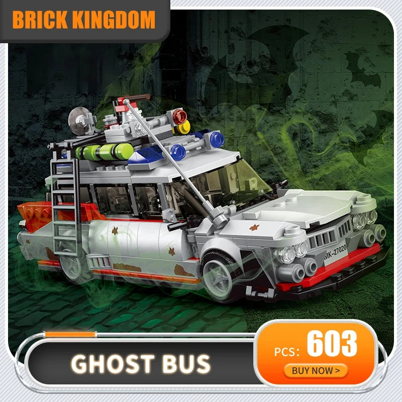 Technology car model building blocks mini ghost movie car